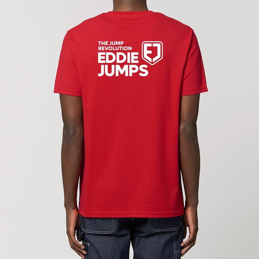 CLASSIC FIRE RED EDDIE JUMPS  T-SHIRT