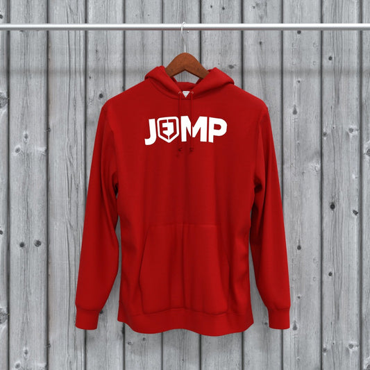 EJ FIRE RED JUMP HOODIE